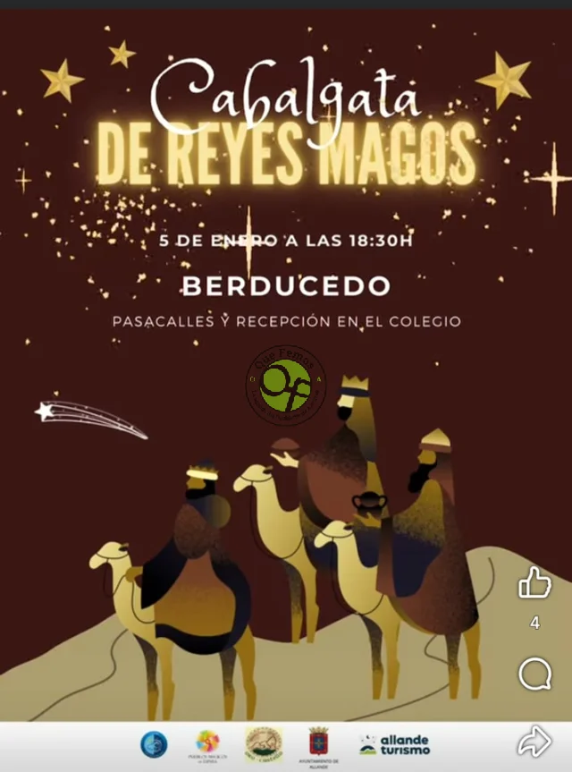 Cabalgata de Reyes 2025 en Berducedo