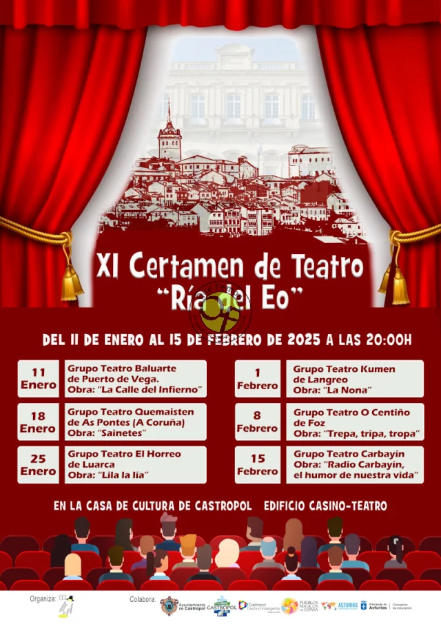 XI Certamen de Teatro Ría del Eo 2025 en Castropol