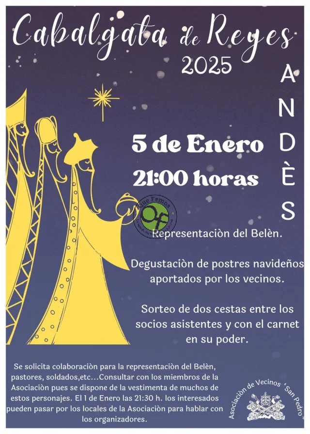 Cabalgata de Reyes 2025 en Andés