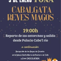 Cabalgata de los Reyes Magos 2025 en Tuña