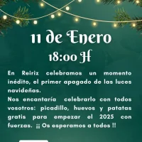 En Reiriz organizan una deliciosa celebración del apagado navideño