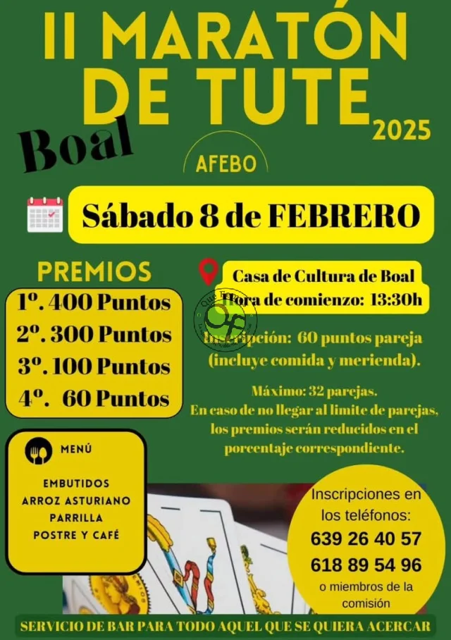 II Maratón de Tute 2025 en Boal