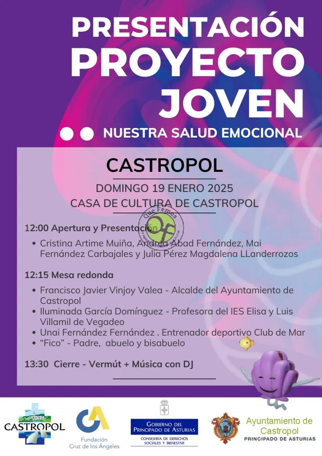 Castropol presenta el Proyecto Joven Nuestra Salud Emocional