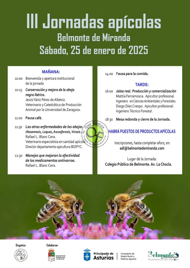 III Jornadas Apícolas 2025 en Belmonte de Miranda