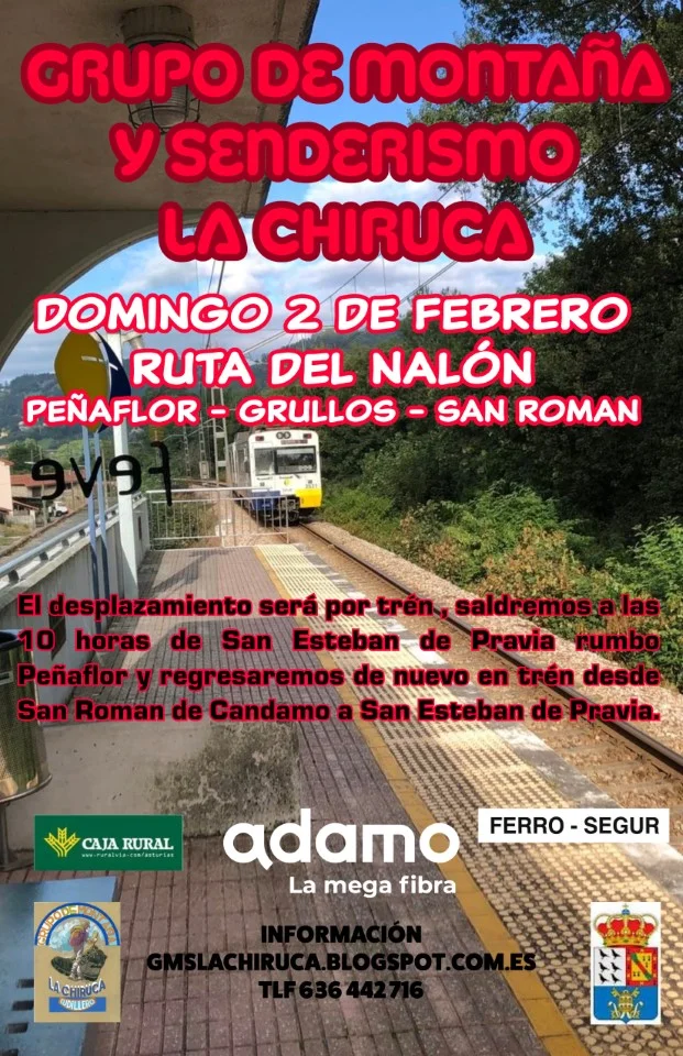 Grupo de Montaña La Chiruca ¡Viajeros al tren!