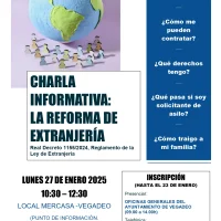 Charla sobre la reforma del Reglamento de Extranjería en Vegadeo