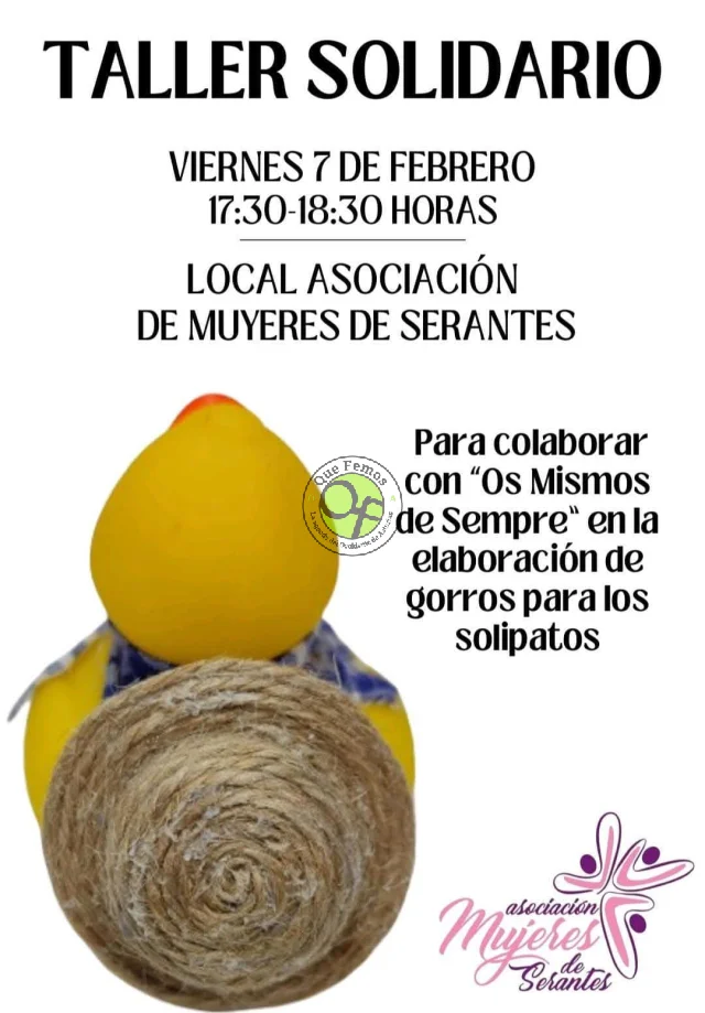 Taller solidario de la mano de la Asociación de Muyeres de Serantes