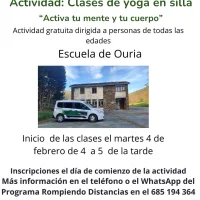 Clases de yoga en silla en Ouria