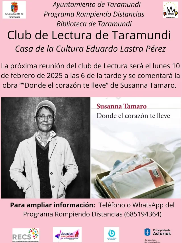 El Club de Lectura de Taramundi hablará sobre Susanna Tamaro