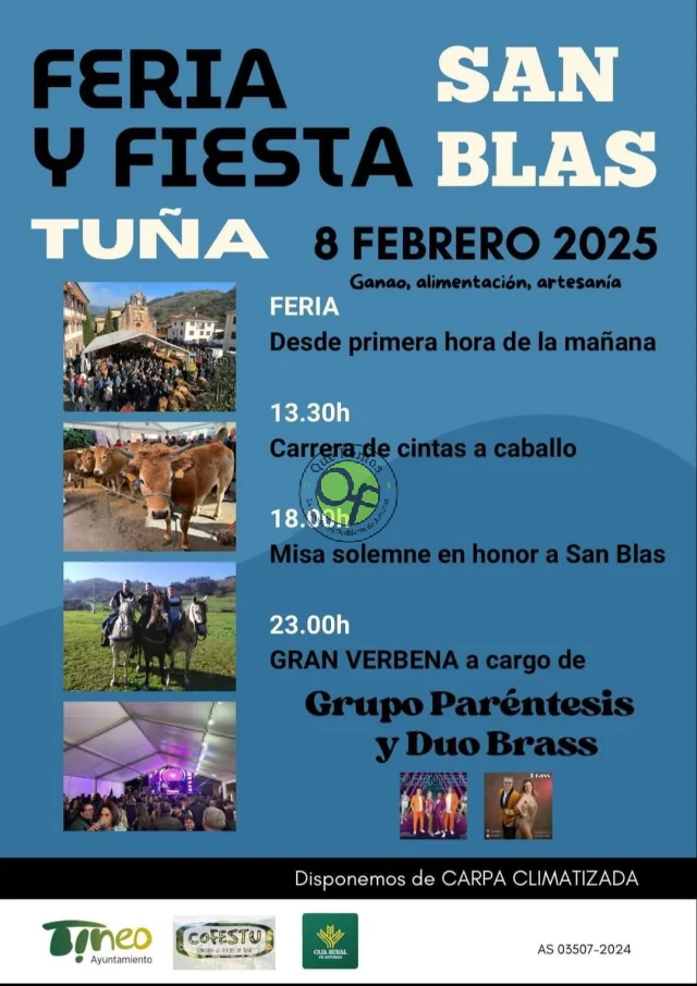 Feria y Fiesta de San Blas 2025 en Tuña