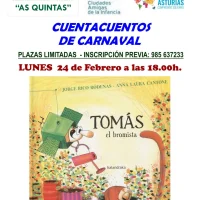 Cuentacuentos de Carnaval en A Caridá con Tomás el Bromista