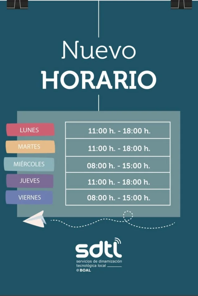 Nuevo horario del SDTL de Boal