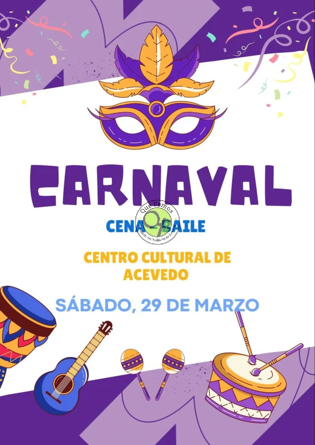 Cena-baile de Carnaval en Acevedo