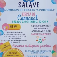 Cena-baile y fiesta de Carnaval en Salave