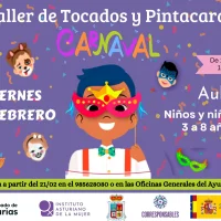 Taller de tocados y pintacaras de Carnaval en Tapia