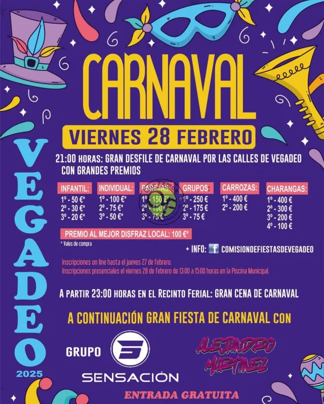 Carnaval 2025 en Vegadeo