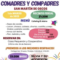 Cena de Comadres y Compadres 2025 en San Martín de Oscos