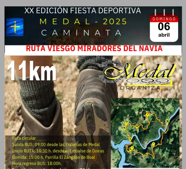 Medal organiza una salida a la Ruta de los Miradores del Navia