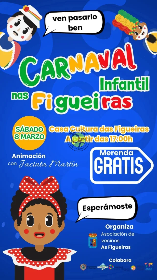 Carnaval infantil nas Figueiras 2025