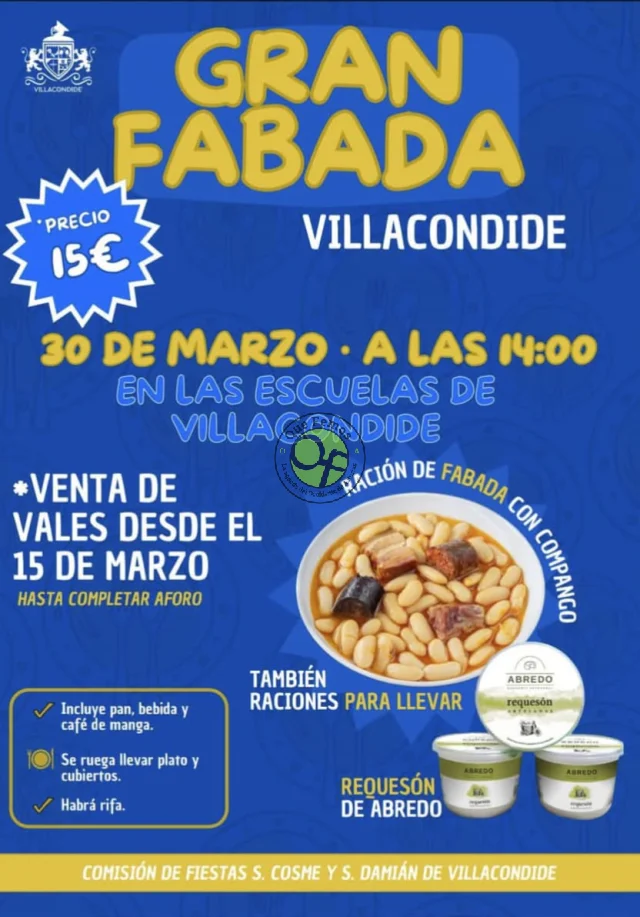 Villacondide despide marzo con una buena fabada