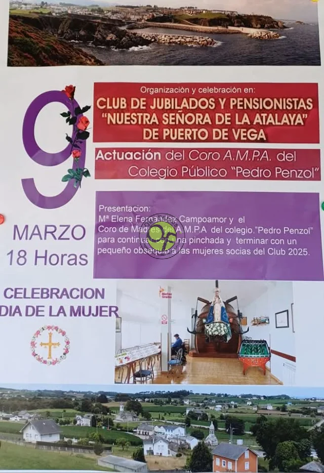 En Puerto de Vega se suman  la celebración del Día Internacional de la Mujer 2025