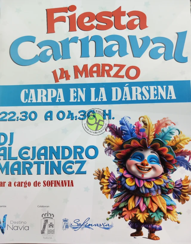 El viernes noche se celebrará una gran Fiesta de Carnaval en Navia