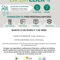 Taller de formación TIC para personas mayores, en Miñagón y Doiras