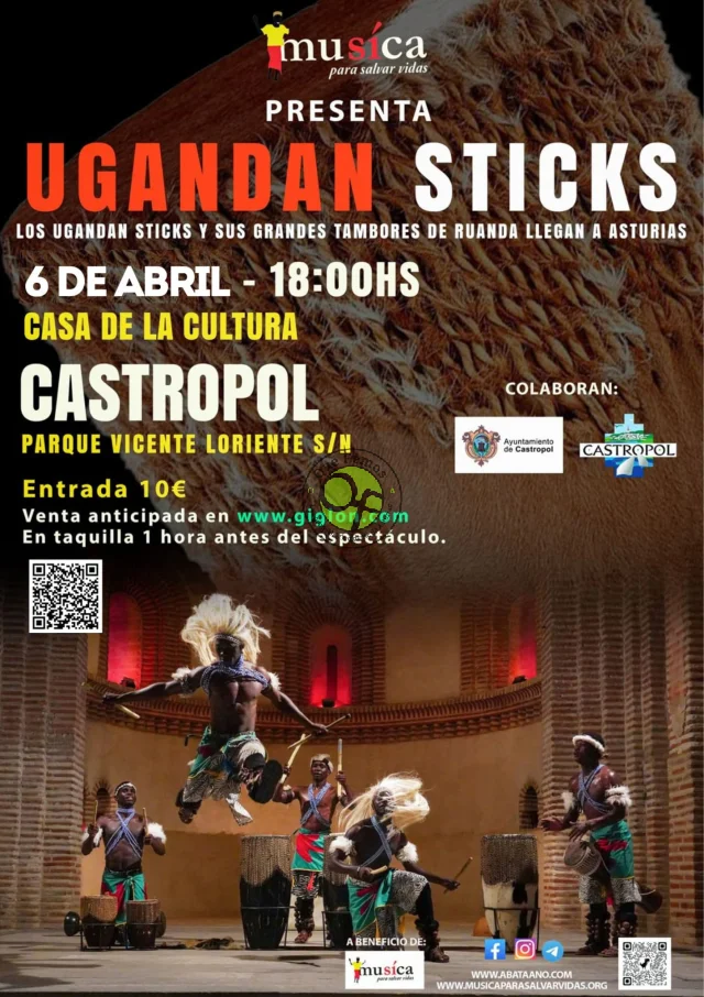 Concierto de Ugandan sticks en Castropol