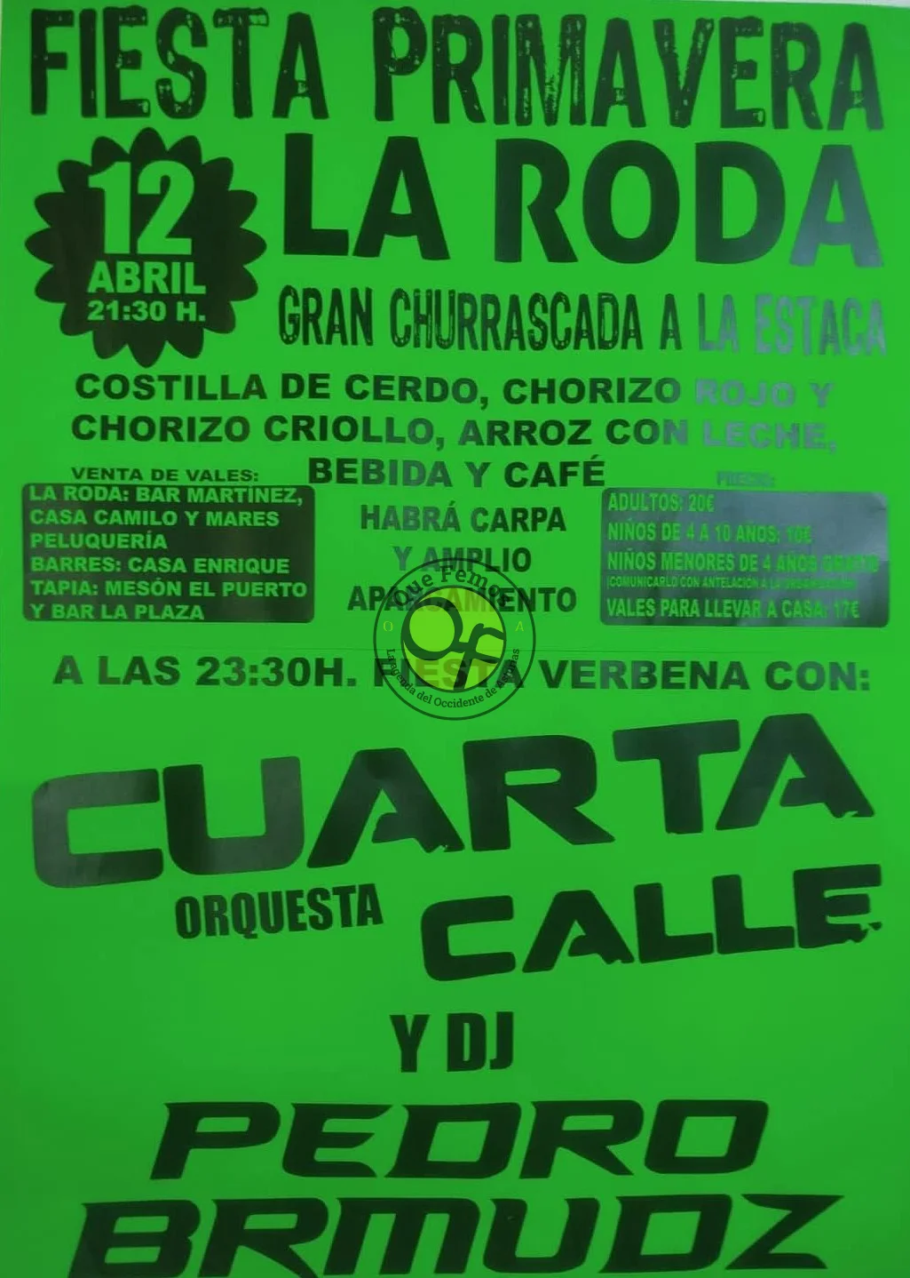 Fiesta de la Primavera 2025 en A Roda