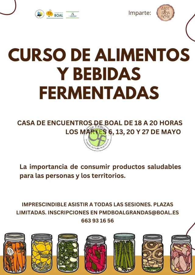 Curso de alimentos y bebidas fermentadas en Boal