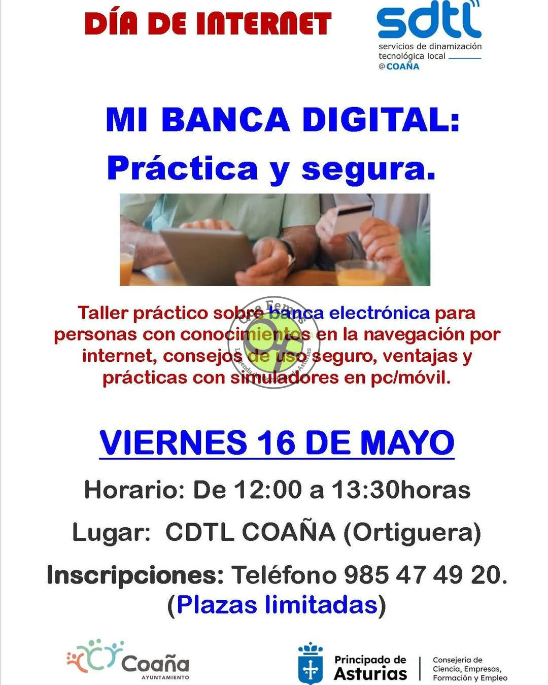 El Día de Internet 2025 se celebra en Coaña con un taller sobre banca