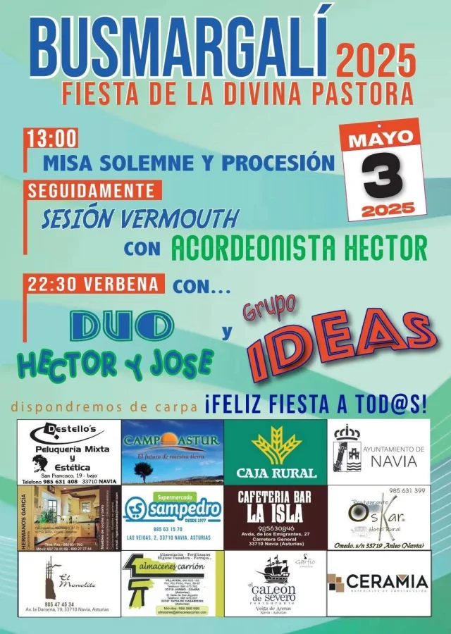 Fiesta de la Divina Pastora 2025 en Busmargalí