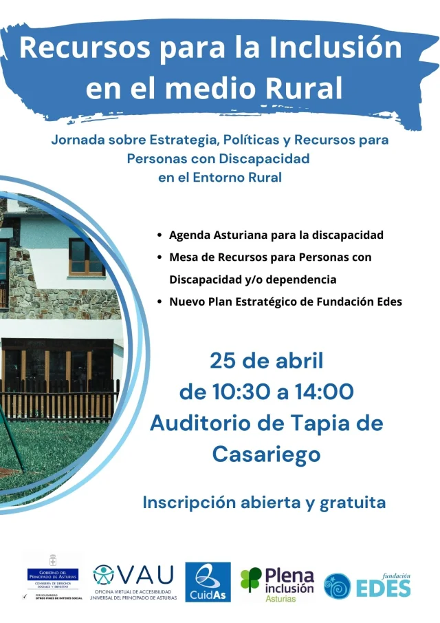 Jornada sobre Estrategia, Políticas y Recursos para Personas con Discapacidad en el Entorno Rural 