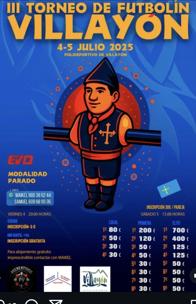 Torneo de Futbolín de Villayón 2025