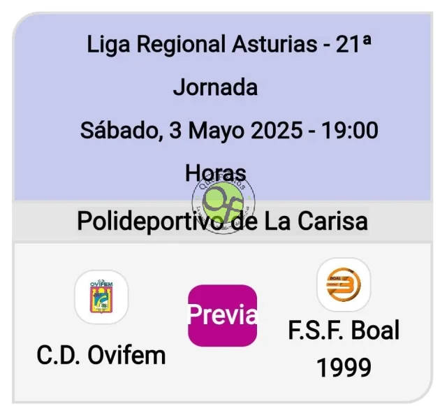 El F.S.F. Boal 1999 visita al C.D. Ovifem