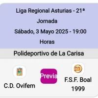 El F.S.F. Boal 1999 visita al C.D. Ovifem