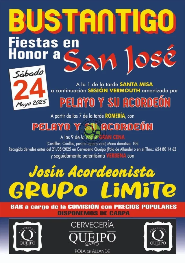 Fiestas de San José 2025 en Bustantigo