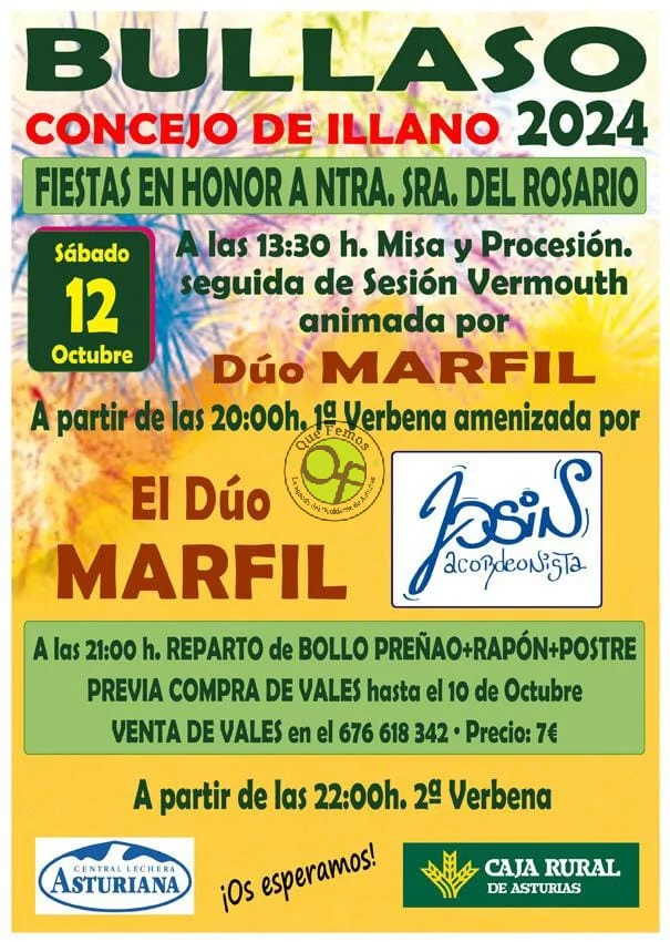 Fiesta de Nuestra Señora del Rosario 2024 en Bullaso