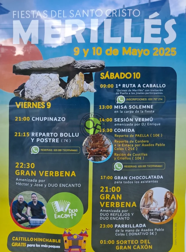 Fiestas del Santo Cristo 2025 en Merillés