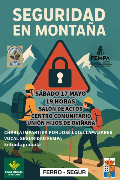 Charla sobre seguridad en la montaña en Oviñana