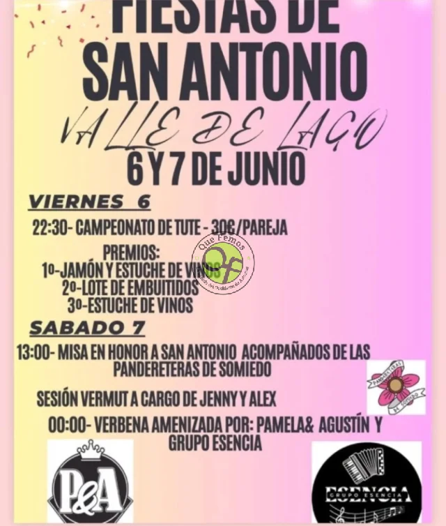  Fiestas de San Antonio 2025 en Valle de Lago