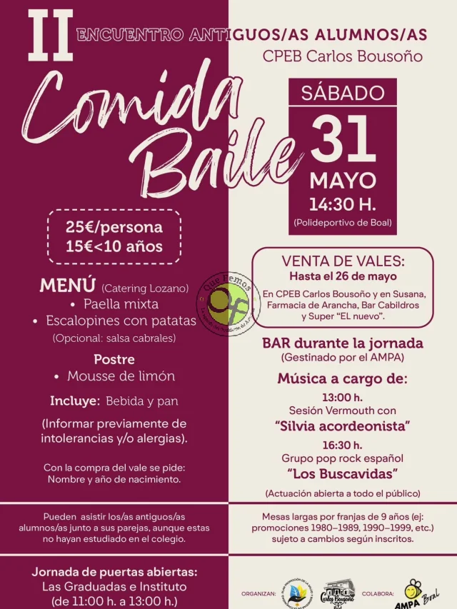 II Encuentro de antiguos/as alumnos/as de Boal 2025