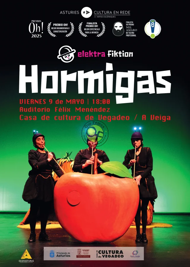 Vegadeo disfrutará de una tarde de teatro infantil de la mano de Elektrafiktion