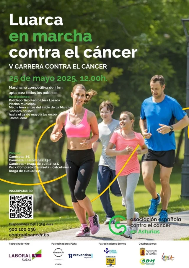 Carrera Contra el Cáncer en Luarca 2025