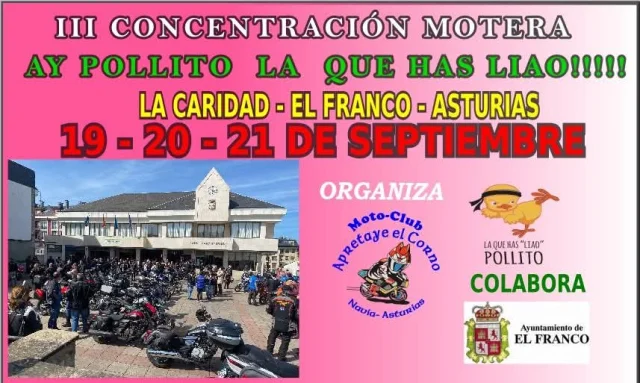 Concentración Motera Ay Pollito La Que Has Liao 2025 en A Caridá