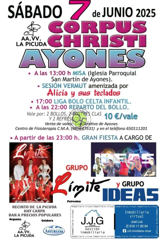 Fiesta de Corpus 2025 en Ayones