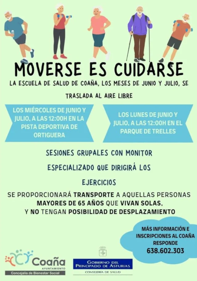 Trelles y Ortiguera acogerán sesiones de la Escuela de Salud de Coaña