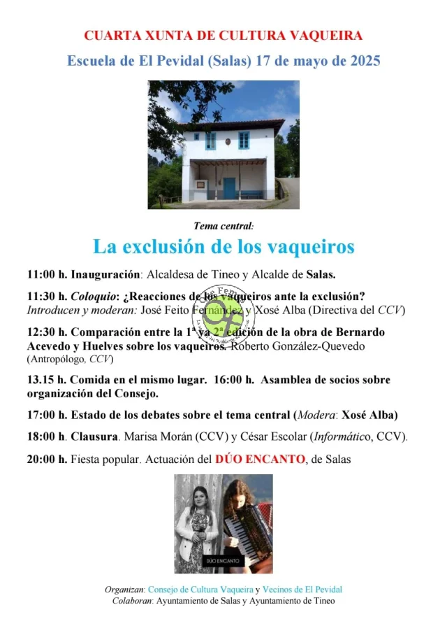 El Pevidal acoge la 4ª Xunta de Cultura Vaqueira el próximo sábado