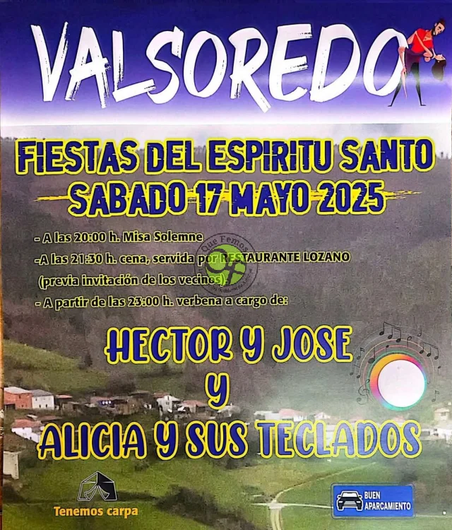 Fiestas del Espíritu Santo 2025 en Valsoredo