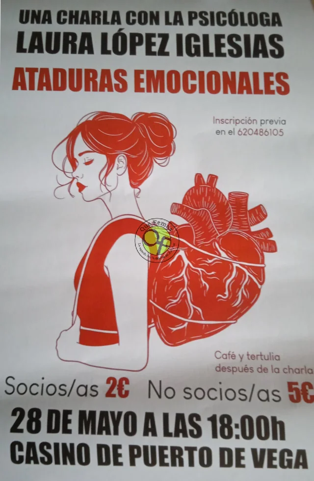 La psicóloga Laura López Iglesias hablará sobre las ataduras emocionales en Puerto de Vega